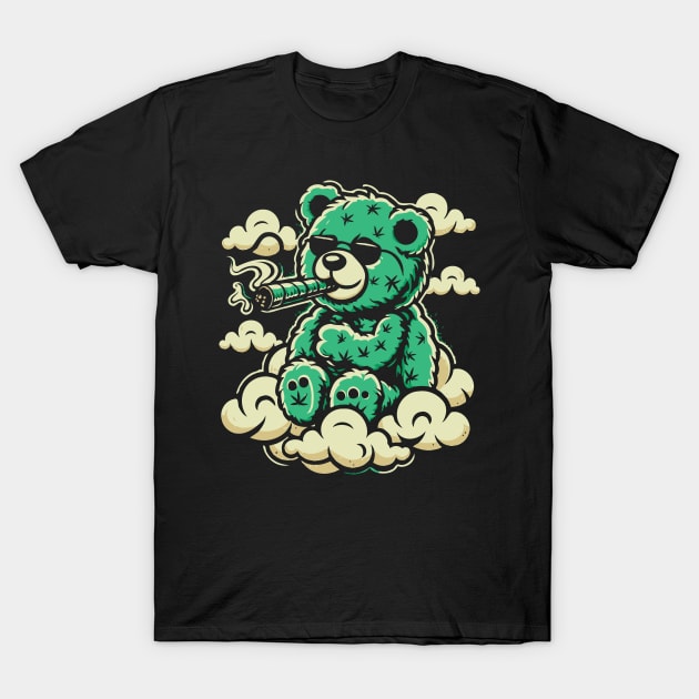 Stoner Bear T-Shirt by Trendsdk